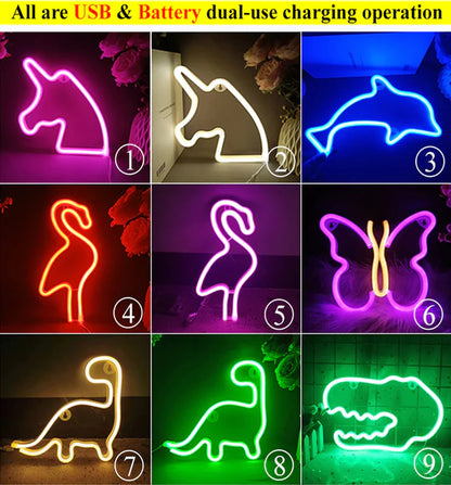 LED Neon Night Light Wall Hanging Neon Sign