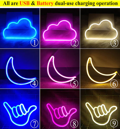 LED Neon Night Light Wall Hanging Neon Sign