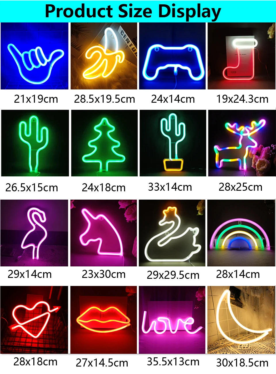 LED Neon Night Light Wall Hanging Neon Sign