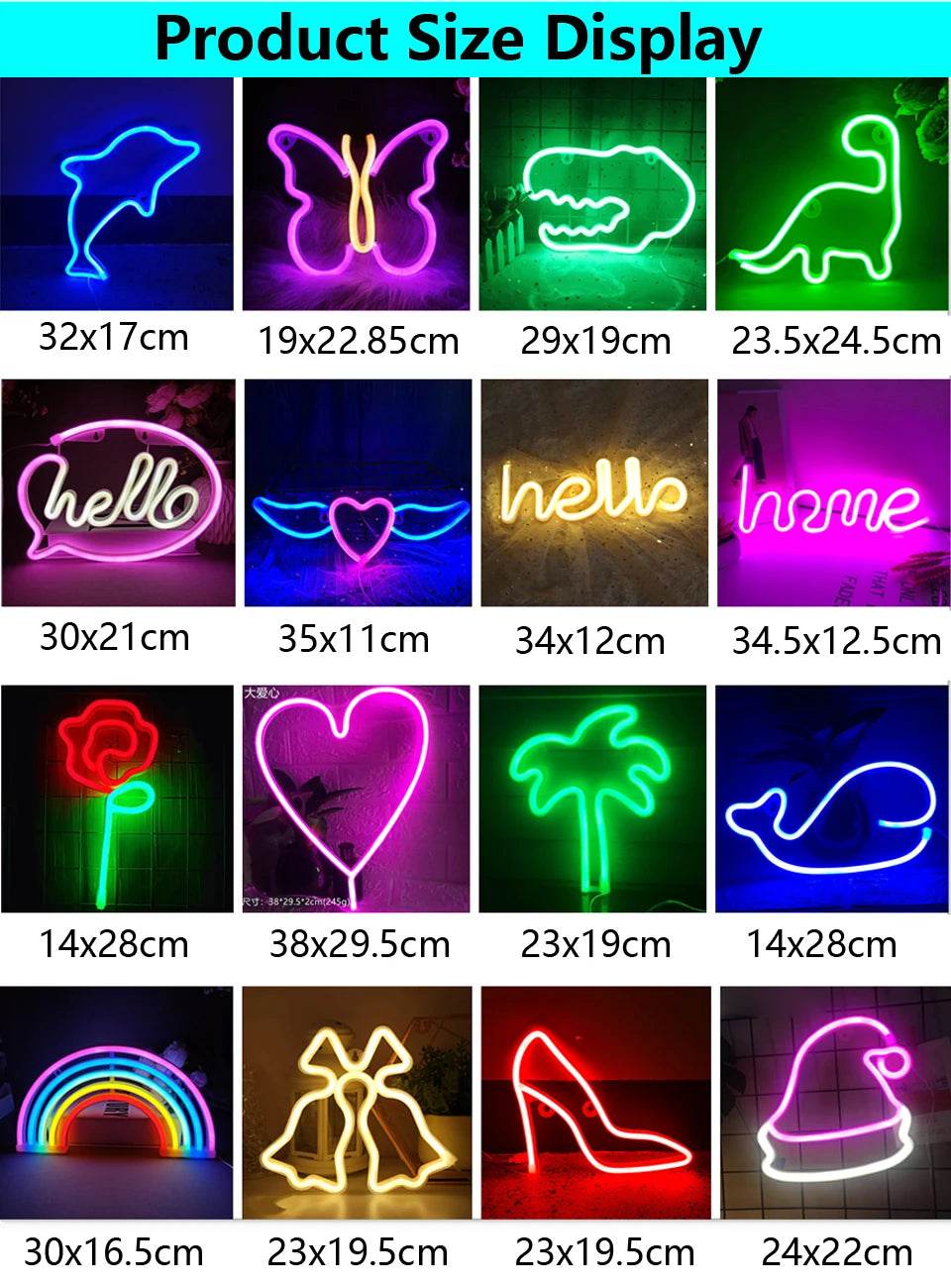 LED Neon Night Light Wall Hanging Neon Sign