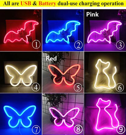 LED Neon Night Light Wall Hanging Neon Sign