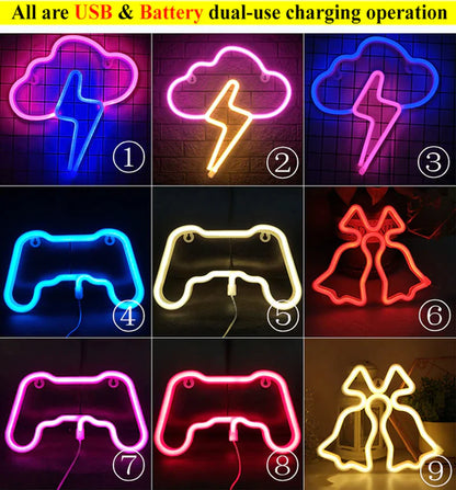 LED Neon Night Light Wall Hanging Neon Sign